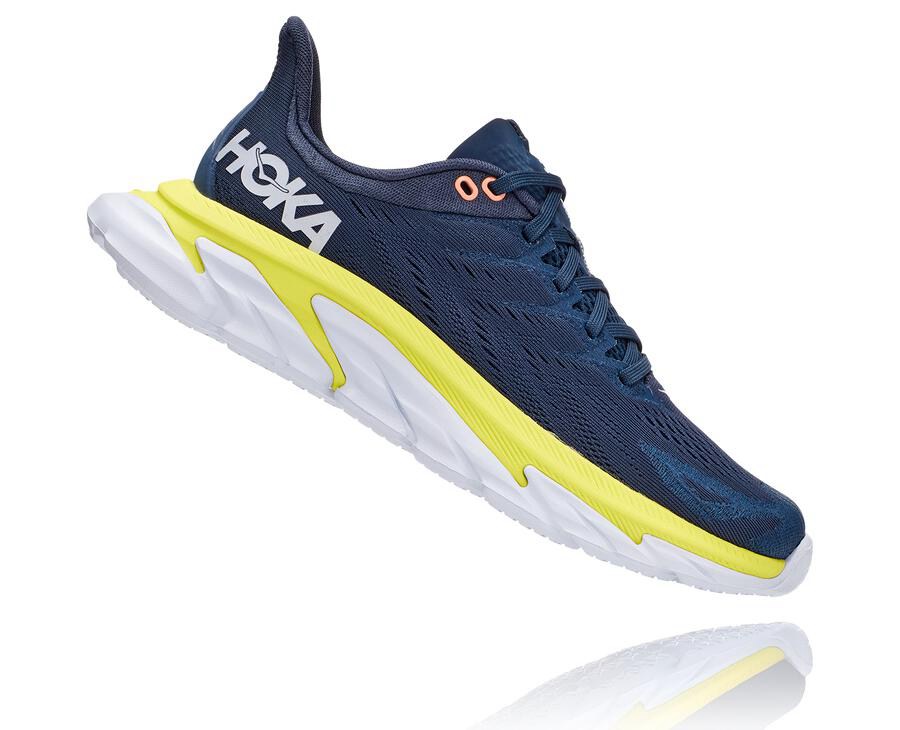 Hoka One One Hardloopschoenen Dames - Clifton Edge - Donkerblauw - ZX0371426